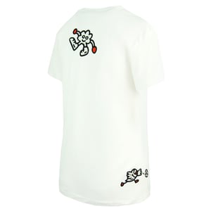 Puma x Mr Doodle Camiseta de la tripulación de la tripulación del cuello blanco 598691 02