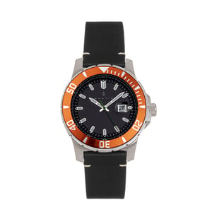 Reloj Nautis Dive Pro 200 con correa de cuero y fecha