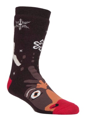 Calcetines Antideslizantes Térmicos de Navidad para Hombre y Mujer con Agarraderas