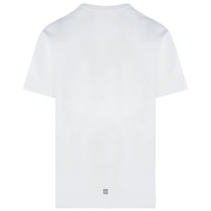 Camiseta blanca extragrande con logo circular de Givenchy