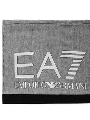 Bufanda EA7 para hombre con relieve del logotipo original
