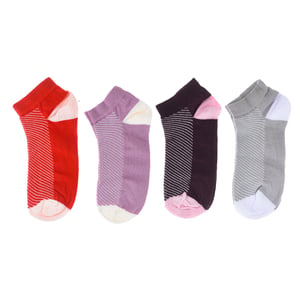 Pack de 4 Calcetines tobilleros mujer, calcetines cortos mujer
