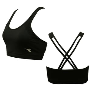 Diadora Supportadora para mujer sujetador deportivo negro