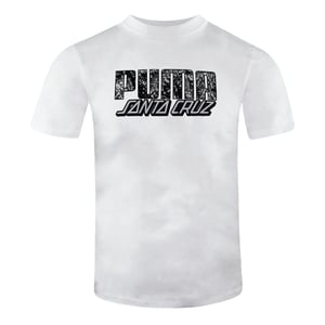 Puma x Santa Cruz Camiseta de hombre de la tripulación de manga corta Camiseta de hombre blanco 532243 02