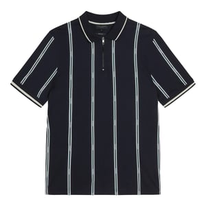 Polo de rayas Ted Baker Sisons Hombre Azul Marino