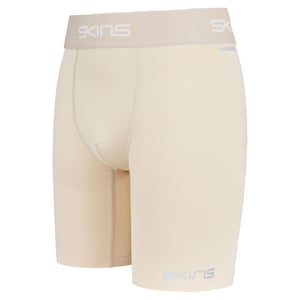 Skins Fuerza dnámica masculina beige neutral compresión medias pantalones cortos DF00010099002