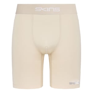 Skins Fuerza dnámica masculina beige neutral compresión medias pantalones cortos DF00010099002