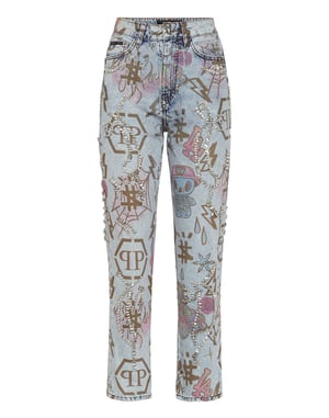 Vaqueros Boyfriend Fit Monogram