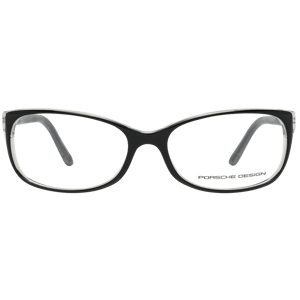 Porsche Design marcos rectangulares de cristal negro sobre cristal para señoras