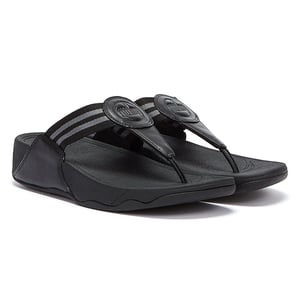 Fitflop Walkstar Webbing Chanclas para Mujer - (Negro)