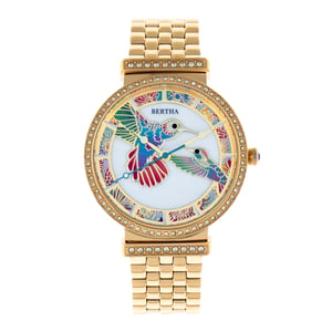 Reloj de pulsera Bertha Emily de nácar