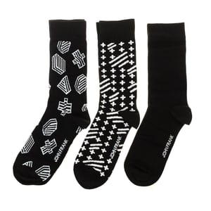 Pack-3 Calcetines de caña alta y puño antipresión JF3LSMC03-STANDART hombre