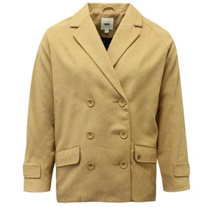 Vans G Revival Coat Beige Button Up Winter Womens Blazer Jacket V2Y6ELK A42A