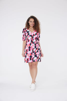 Vestido Geométrico - Pink Mix