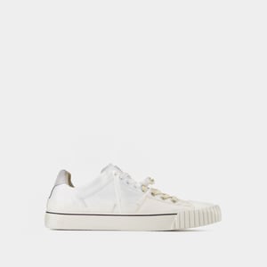 Evolution Low Top Zapatillas de piel blancas
