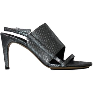 Calvin Klein Karin Mirrored Pytho Zapatos Plateados Mujer