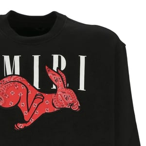 Sudadera negra con logo de conejo Amiri Cny