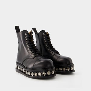 Aj1287 Botas - Toga Pulla - Piel - Negro