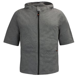 Camiseta con capucha con cremallera de Nike retro - gris