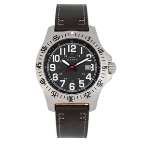 Reloj Elevon Aviator con correa de cuero y fecha