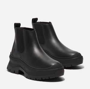 Botas de cuero negras para mujer Timberland Roxie Lane Chelsea