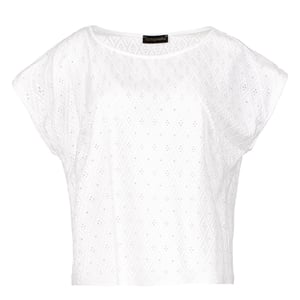 Top bordado sin mangas blanco