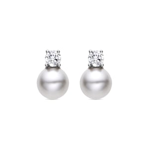 Pendientes Luxenter de Plata de Ley 925 con Perla Blanca acabados en rodio - Sikon