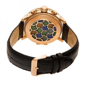 Reloj automático Heritor Aura para hombre con correa de cuero semiesqueleto