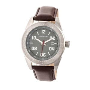 Reloj Morphic serie M63 con correa de cuero y fecha