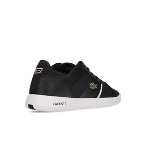 Lacoste Novas 120 1 SMA para hombres en entrenadores negros/blancos