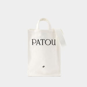 Bolsa de la compra vertical - PATOU - Algodón - Blanco