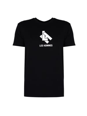 Les Hommes T-Shirt New Logo del hombre negro