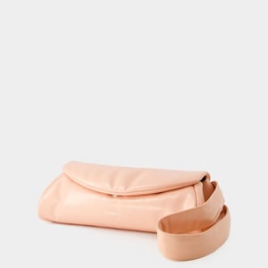 Cannolo Grande Bolso Hobo Acolchado - Jil Sander - Piel - Perla Melocotón
