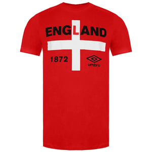 Umbro England 1872 camiseta roja para hombre