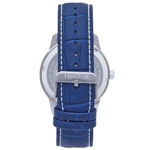 Reloj automático Heritor Davies semiesqueleto con correa de cuero