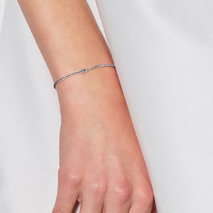 Diamantes de tenis de brazalete 0.30 CTS Oro blanco