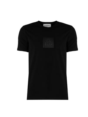 Iceberg T-Shirt C-Neck del hombre negro