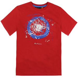 Camiseta Ben Sherman Target Print Niño Roja