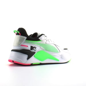 PUMA RS-X PISTAS MTV White Textile Textile Mens Lace Up entrenadores 371841 01