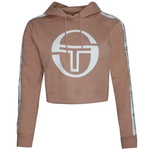 Sergio Tacchini Goran sudadera con capucha para mujer sudadera recortada puta rosa 38072 710