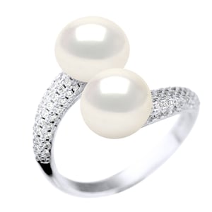 Llamarte a ti y a mí 2 cuentas de agua 9-10 mm joyas de oro amarillo dulce 925