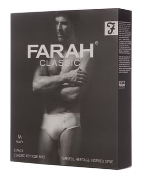 Farah Classic - Comfy Calzoncillos con abertura para hombre - Blanco