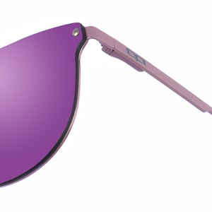 Gafas de sol de nylon con forma ovalada New Geri unisex