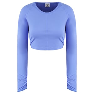Gymshark Whitney Simmons Top de cultivo azul para mujer