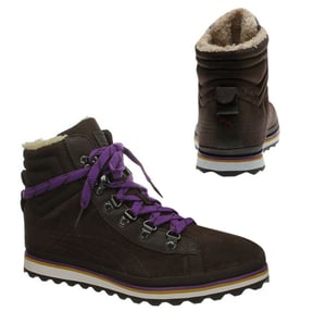 Puma City Snow Boots Unisex Ortholite Ski Lace Up Shoes Brown 354215 02 D37