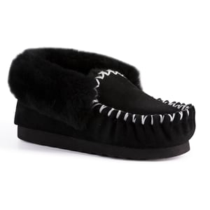 Aus Wooli Australia Mocasín de piel de oveja cosido a mano para mujer
