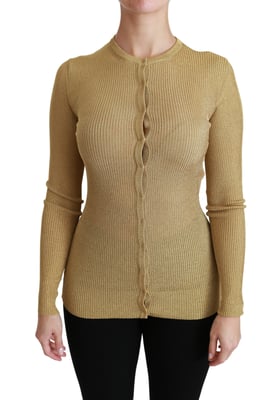 Cárdigan de Manga Larga de Viscosa Dolce & Gabbana Gold