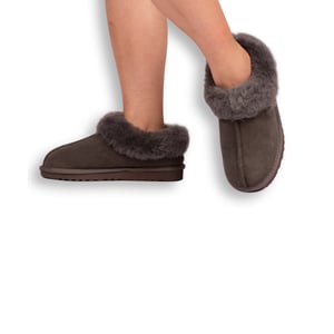 Aus Wooli Australia Pantuflas tradicionales unisex de lana de oveja - Gris