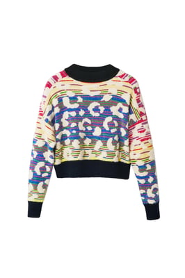 Desigual Suéter Multicolor para Mujer