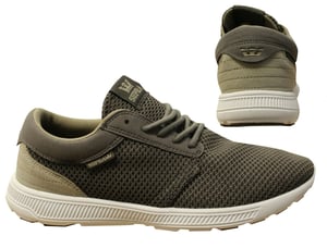 Supra Hammer Run Gray Mesh Lace Up Casual Mens Running Entrenadores 08128 036 B84D